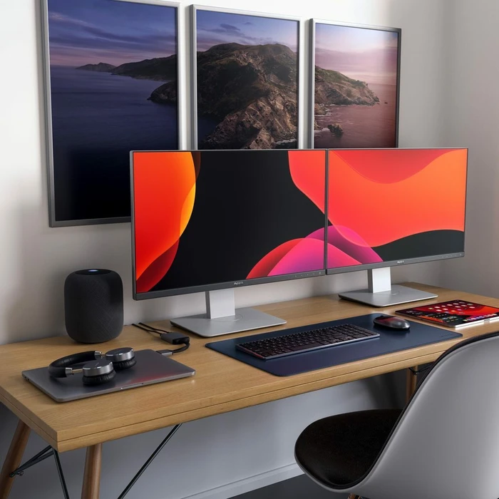 Satechi 4K 60Hz 2x USB-C auf Dual HDMI Adapter, space gray