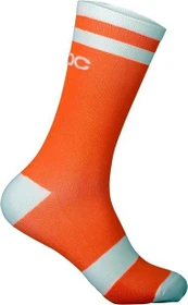 POC Lure MTB Fahrradsocken zink orange/hydrogen white