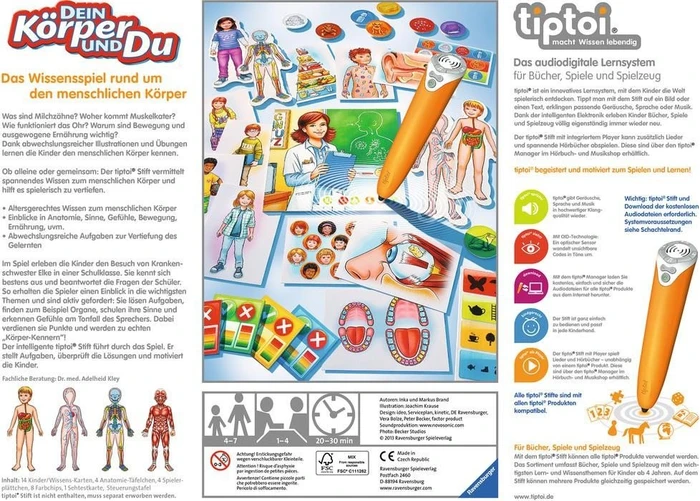 Ravensburger tiptoi Spiel: Dein Körper und Du