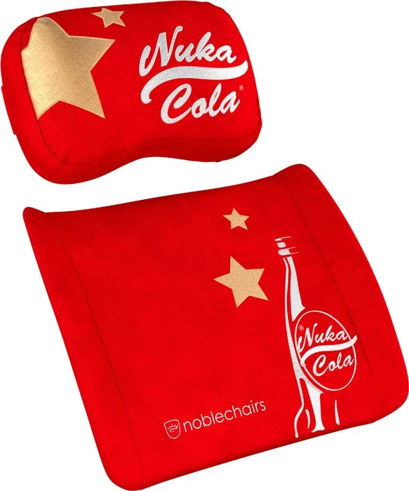 noblechairs Memory-Schaum Kissen-Set Nuka-Cola Fallout Edition, gold/weiß/rot