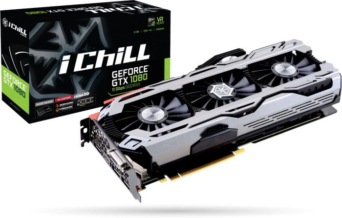 INNO3D GeForce GTX 1080 iCHILL X4 11Gbps, 8GB GDDR5X, DVI, HDMI, 3x DP