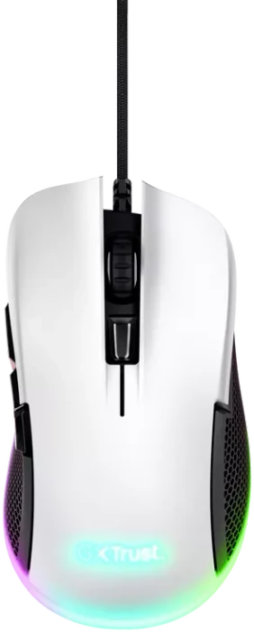 Trust Gaming GXT 922 YBAR RGB Gaming Mouse weiß, ECO zertifiziert, USB
