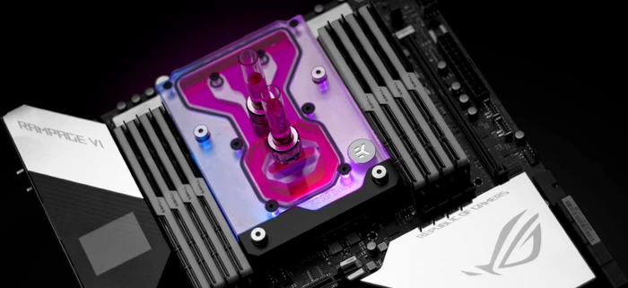 EK Water Blocks Quantum Line EK-Quantum Momentum ROG Rampage VI Encore D-RGB Monoblock, Nickel, Acryl