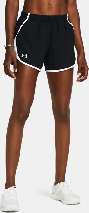 Under Armour Fly By 8cm Hose kurz schwarz/weiß (Damen)