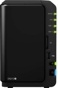 Synology DiskStation DS212+, 512MB RAM, 1x RJ-45 1000Base-T, 2x USB-A 3.0