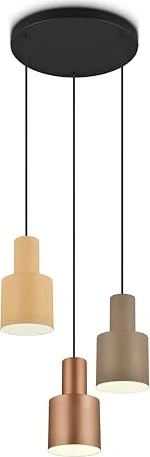 Trio Agudo Pendelleuchte 3-flammig braun
