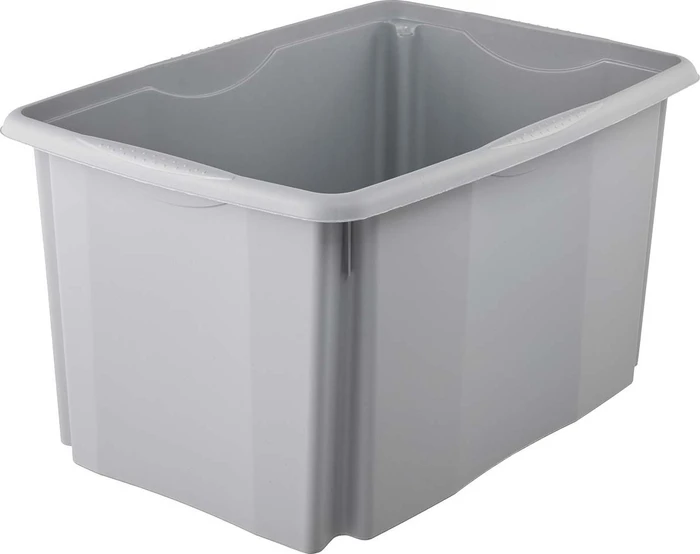 Keeeper Emil Eco Aufbewahrungsbox, 45l, stone grey