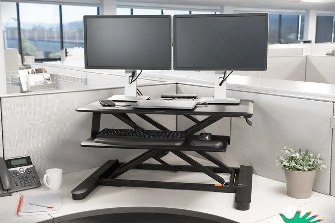 Kensington SmartFit Schreibtischaufsatz 90x67cm schwarz/schwarz