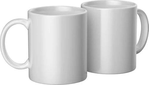 Cricut Mug Press Bedruckbare Tasse 340ml, weiß, 2 Stück