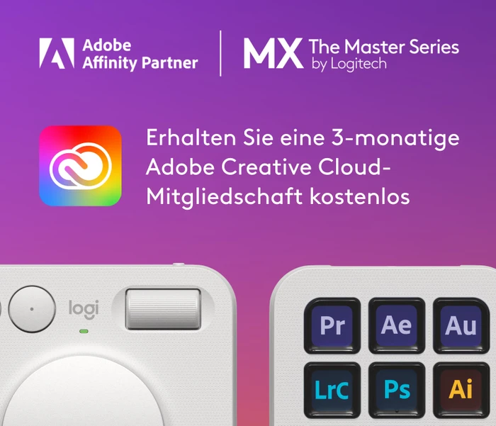 Logitech MX Creative Console Dialpad und Keypad Set, hellgrau, USB-C/Bluetooth