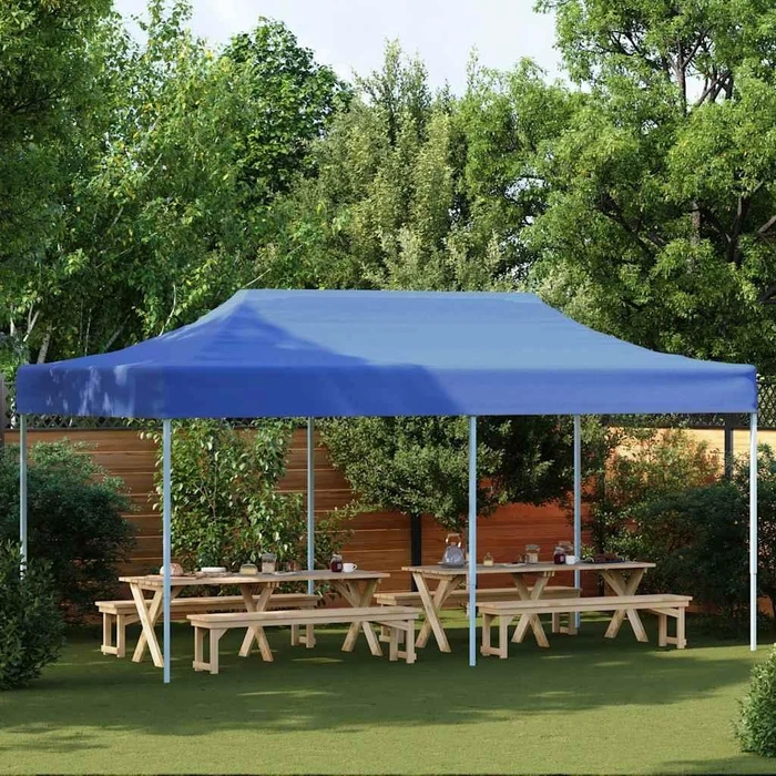 vidaXL Faltpavillon 580x292cm blau