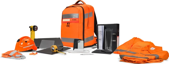 Dicota Hi-Vis 32-38 Liter, Notebook Rucksack, orange