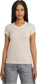 G-Star Eyben Slim V-Neck 2.0 T-Shirt kurzarm liquid pink/highlight stripe (Damen)