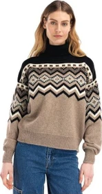 Dale of Norway Randaberg Strickpullover brown melange/black/off white (Damen)
