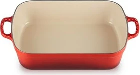 Le Creuset Bratreine aus Gusseisen 40.2x25.9cm 4.9l kirschrot