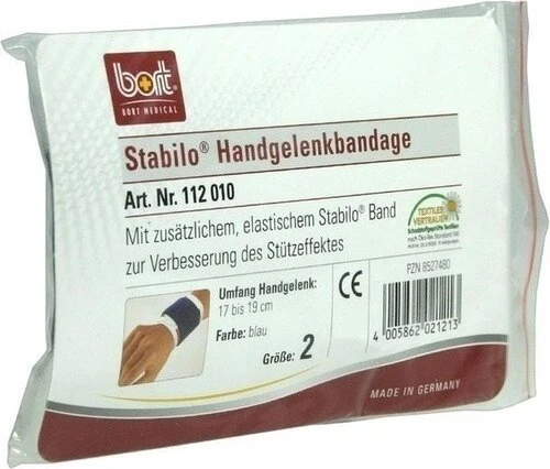 Bort Medical Stabilo Handgelenkbandage Größe 2 blau, 1 Stück