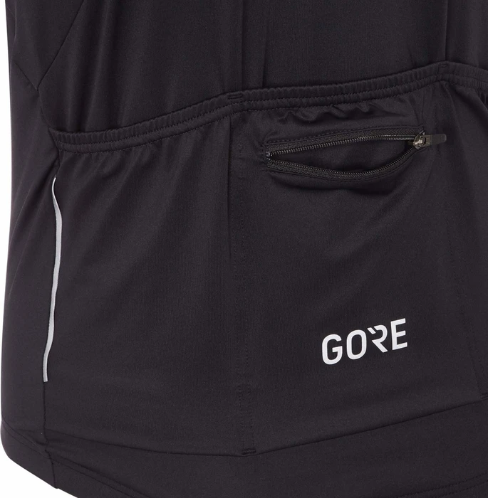 Gore Wear C5 Optiline Trikot kurzarm schwarz/weiß (Herren)