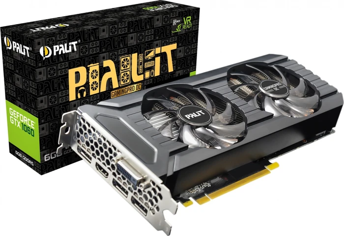 Palit GeForce GTX 1060 GamingPro OC, 6GB GDDR5, DVI, HDMI, 3x DP