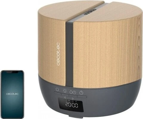 Cecotec PureAroma 550 Connected Stone Luftbefeuchter/Bedufter white woody