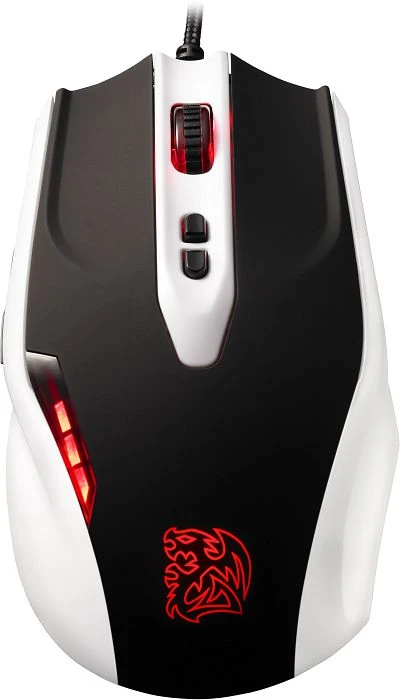 Tt esports Black Combat White Gaming Mouse, USB