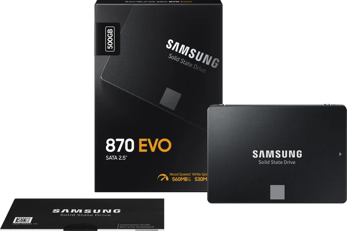 Samsung SSD 870 EVO 500GB, 2.5" / SATA 6Gb/s