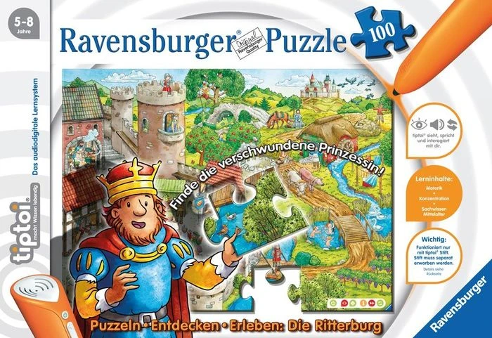 Ravensburger tiptoi Puzzle: Puzzeln, Entdecken, Erleben: Die Ritterburg