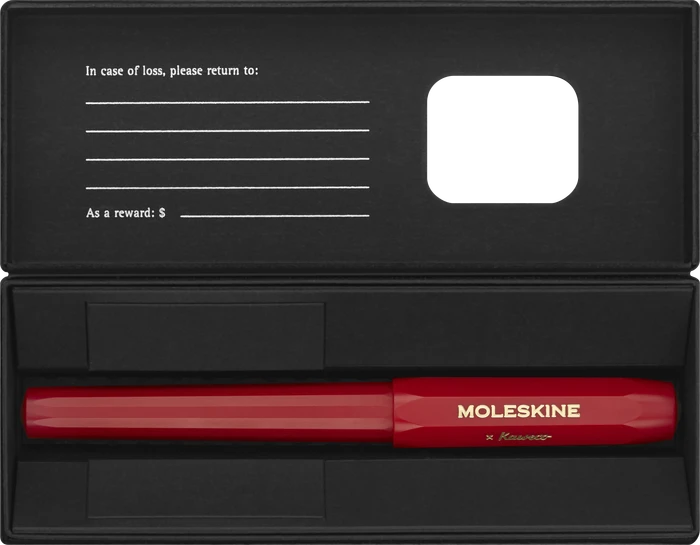Moleskine x Kaweco 0.7mm Gelroller (Mine) rot, Etui