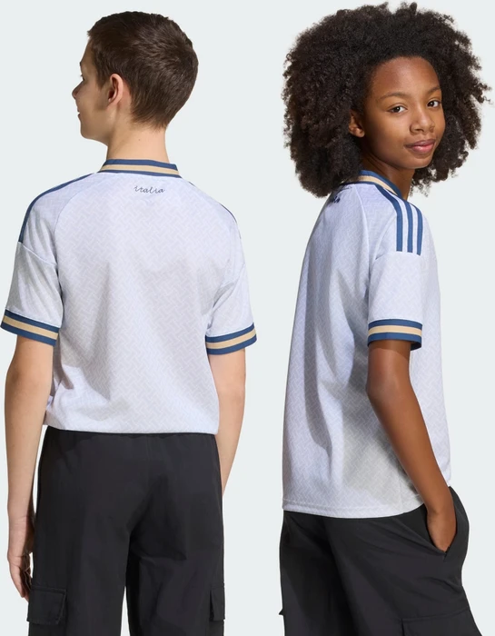 adidas Italien 2026 Auswärtstrikot kurzarm aeroblue (Junior)