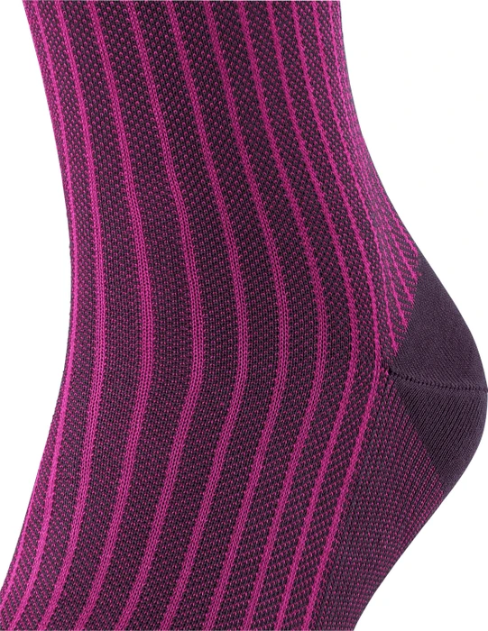 Falke Oxford Stripe Socken aubergine (Herren)