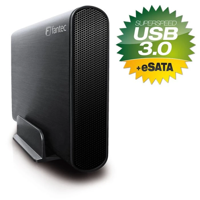 Fantec DB-Alusky U3e schwarz, USB-B 3.0/eSATA
