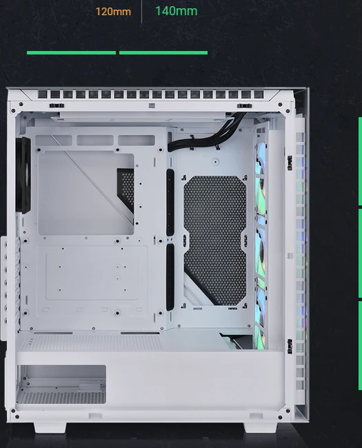 Thermaltake Divider 500 TG ARGB Snow Edition, weiß, Glasfenster