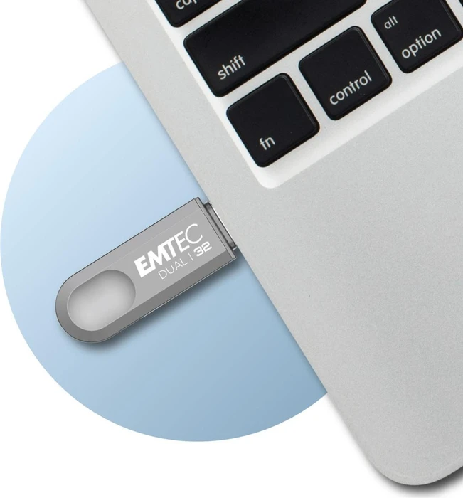 Emtec D280 32GB, USB-A + USB-C, USB 3.2 Gen 1×1