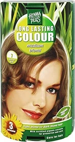 Henna Plus Long Lasting Colour Haarfarbe 7 Medium Blond,    100ml