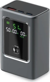 SBS Mobile LCD-Power Bank 10000 mAh mit PD 35W grau
