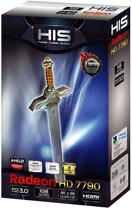 HIS Radeon HD 7790 iCooler Turbo, 1GB GDDR5, 2x DVI, HDMI, DP