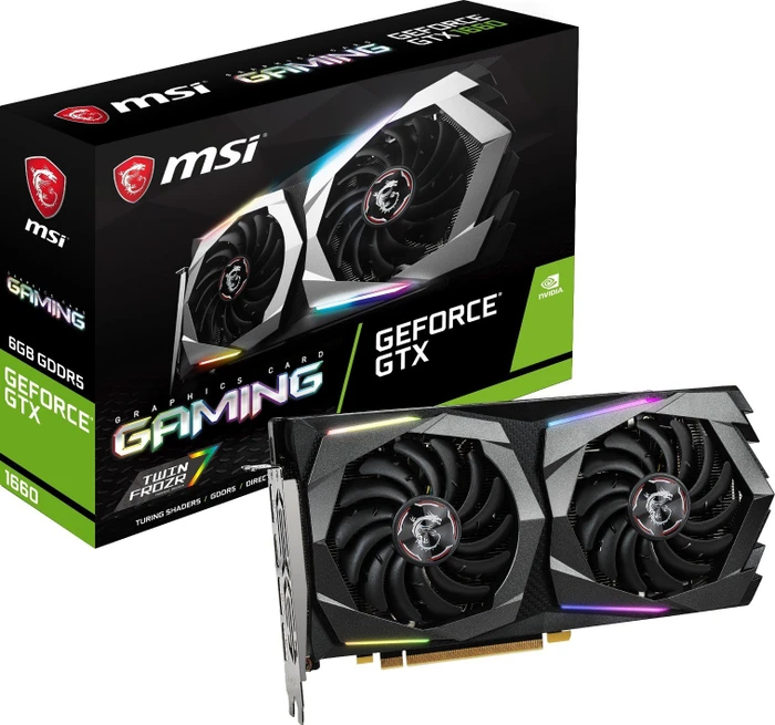 MSI GeForce GTX 1660 Gaming 6G, 6GB GDDR5, HDMI, 3x DP