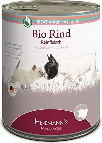 Herrmann's Manufaktur Bio-Rind Fleischdose, 4.80kg (6x 800g)