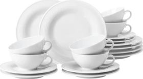 Seltmann Weiden Beat Teeservice klein weiß, 18-tlg.