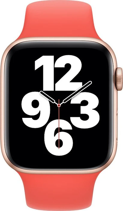 Apple Sportarmband Regular für Apple Watch 44mm zitruspink