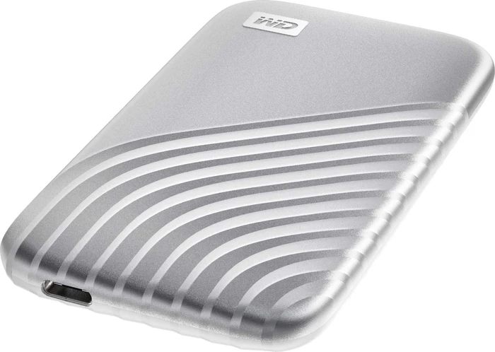 Western Digital WD My Passport SSD, silber, 2TB, USB-C 3.1