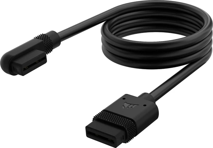 Corsair iCUE LINK Verlängerung, gewinkelt, 60cm, schwarz