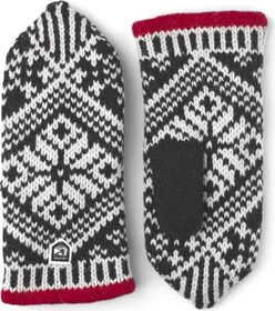 Hestra Nordic Wool Mitt Handschuhe black/offwhite