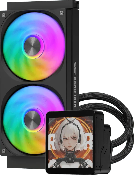 DarkFlash DV240S MAX Black, schwarz