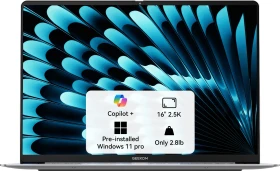 Geekom GeekBook X16 Pro, Titanium Gray, Core Ultra 9 185H, 32GB RAM, 2TB SSD, DE