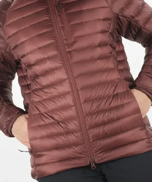 Salomon Elixir Micro Down Hooded Funktionsjacke rum raisin (Damen)
