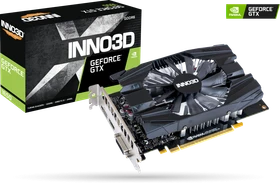 INNO3D GeForce GTX 1650 Compact X1 V2, 4GB GDDR6, DVI, HDMI, DP