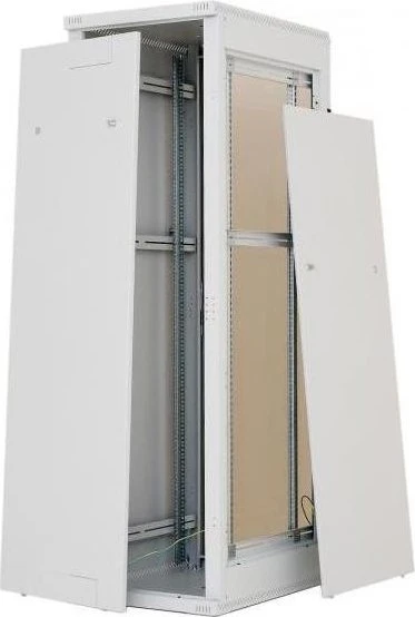 Triton RMA N 19" Standverteiler, 600x900 18HE, Sicherheitsglastür, IP20, grau, 900mm tief