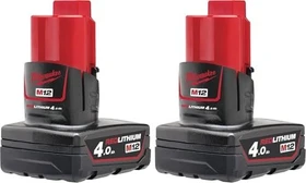 Milwaukee M12 B4 Werkzeug-Akku 12V, 4.0Ah, Li-Ionen [4.0Ah] [48Wh]