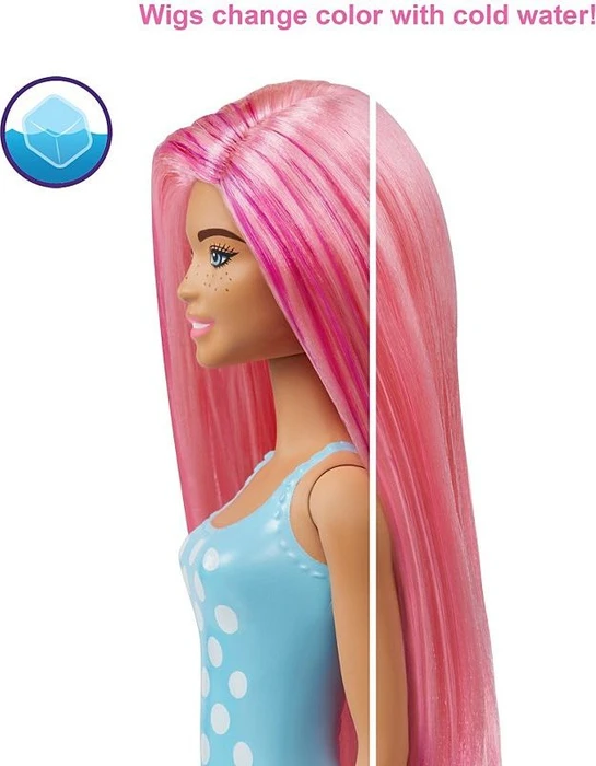 Mattel Barbie - Color Reveal Puppe Strand und Party mit 25 Überraschungen