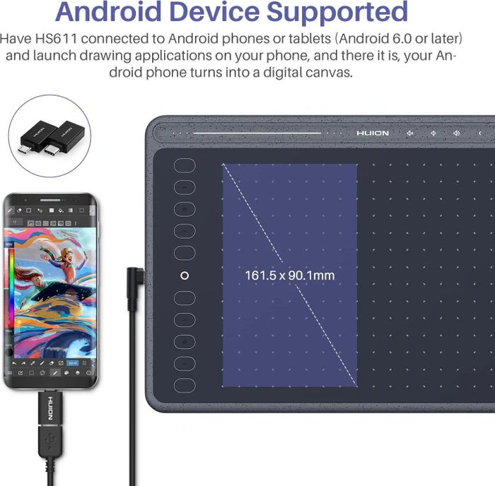 Huion HS611, Space Grey